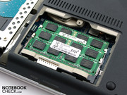 Die zwei Sockel des DDR3-Arbeitsspeichers Die zwei Sockel des DDR3-Arbeitsspeichers