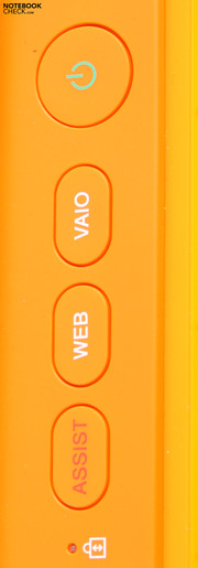 Sony Vaio VPC-CA1S1E/D Orange: Sondertasten Sony Vaio VPC-CA1S1E/D Orange: Sondertasten