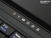 Die Status LEDs befinden sich deutlich im Blickfeld.