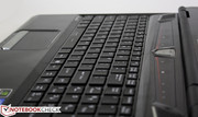 Die ChicletTastatur hat einen seichten Hubweg, doch eine solides Feedback Die ChicletTastatur hat einen seichten Hubweg, doch eine solides Feedback