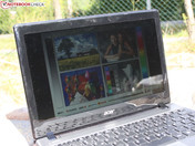 Outdoor: Sonne direkt, seitlich