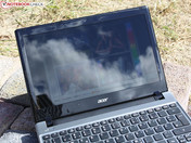 Outdoor: Sonne direkt, Spiegelung