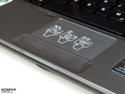 Das Touchpad verfügt sogar über eine Multitouch Funktionalität.