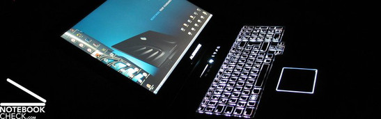 Alienware m17x in Vollbeleuchtung Alienware m17x in Vollbeleuchtung