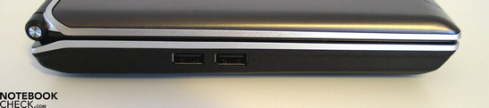 Linke Seite: 2x USB