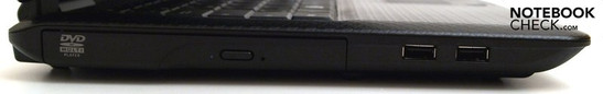 Linke Seite: opt. LW, 2x USB-2.0