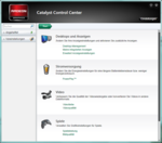 Catalyst Control Center der ATI-Grafikkarte Catalyst Control Center der ATI-Grafikkarte