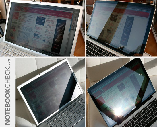 Spiegelungen MacBook Pro 2.53 (Late 2008) versus MacBook Pro 2.2 (Mid 2007 - matt)