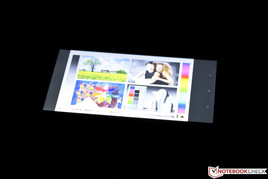 Blickwinkel des Sony Xperia M.