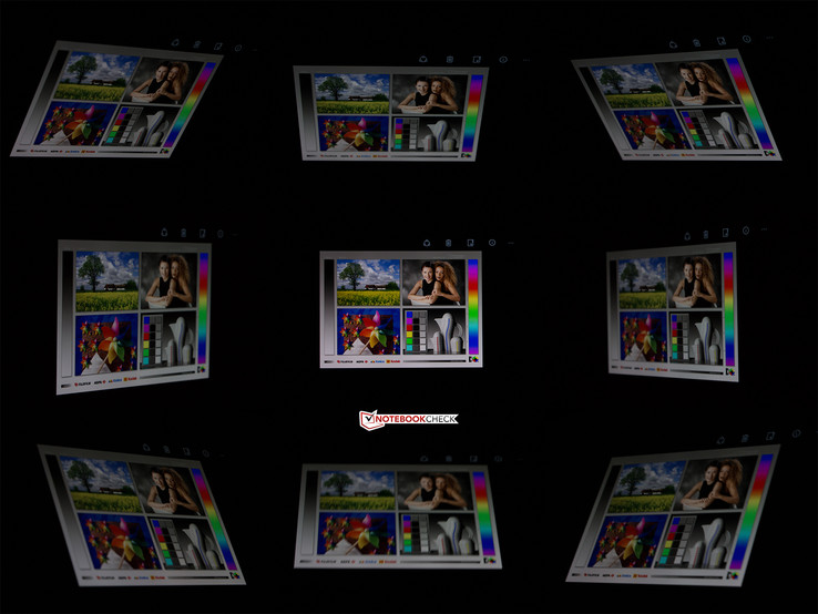 Blickwinkelstabilität des Microsoft Lumia 950 XL