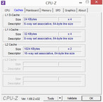 CPUZ CPU Cache Informationen