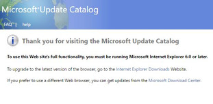 Kein Zwang zum Internet Explorer mehr im Microsoft Update-Katalog