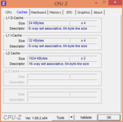 CPUZ CPU Cache