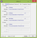 Systeminfo CPUZ Systeminfo CPUZ Cache