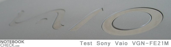 Test Sony Vaio VGN-FE21M Multimedia-Notebook Test Sony Vaio VGN-FE21M Multimedia-Notebook