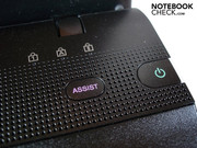 Der "Assist"-Knopf startet eine Wiederherstellungs- und Wartungsroutine.