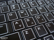 Die WASD-Tasten sind mit kryptischen Alienzeichen versehen. Die WASD-Tasten sind mit kryptischen Alienzeichen versehen.