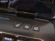 Der hochglänzende Displayrahmen ist sehr empfindlich.