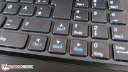 Trotz des lauten Tippgeräuschs hat uns die Tastatur gefallen.