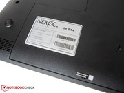 Nexoc versieht das M514 mit einem Konfigurations-Aufkleber und einem Sicherheitsetikett.
