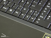 Besonders die Cursertasten sind sehr dicht gedrängt
