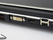 Unter ihnen sind auch hochwertige Ports wie etwa ein DVI, ein HDMI und ein eSATA Anschluss zu finden.