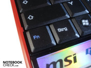 Warum MSI die Fn-Taste links von der Strg-Taste plaziert hat ist uns unbegreiflich Warum MSI die Fn-Taste links von der Strg-Taste plaziert hat ist uns unbegreiflich