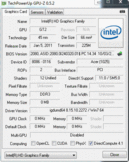 Systeminfo GPUZ Intel HD 3000