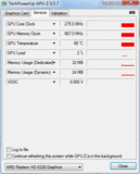 Systeminfo GPUZ Sensoren / Taktung