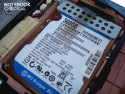 Die 500 GByte Festplatte stammt aus der Scorpio Blue-Reihe von Western Digital Die 500 GByte Festplatte stammt aus der Scorpio Blue-Reihe von Western Digital