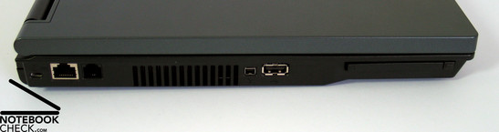 HP Compaq nx7400 Anschlüsse