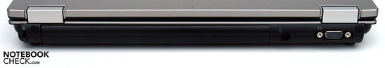Rückseite: Kensington Lock, Stromversorgung, VGA Rückseite: Kensington Lock, Stromversorgung, VGA