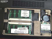 ... und Arbeitsspeicher austauschen.