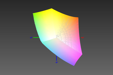 Farbraumabdeckung sRGB (99,55 %)