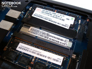 Beide Speicherbänke ist bereits mit 2x 2048 MByte DDR3-RAM belegt.