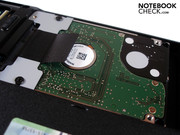 Die 640 GByte große HDD bietet eine gute Übertragungsrate.
