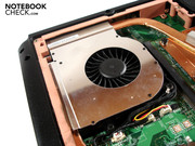 Ein einziger Lüfter kümmert sich um die Abwärme der hitzköpfigen Highend-Komponenten Ein einziger Lüfter kümmert sich um die Abwärme der hitzköpfigen Highend-Komponenten