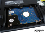 Die 320 GByte große HDD zählt nicht zu den flottesten Festplatten.