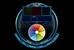 Das Utitilty fürs Anpassen der Farben des Hintergrundlichts.