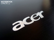 Schickes Acer-Logo auf dem Notebookdeckel