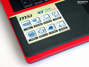 Ausgestattet mit einer P9500 Core 2 Duo CPU und einer ATI HD4850 Grafikkarte positioniert sich das Notebook in der Oberklasse.