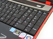 Eine Besonderheit der Tastatur ist der separate Nummernblock zusätzlich zur Tastatur.