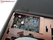 Ein mSATA-Slot ist direkt zugänglich.