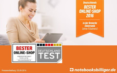 Notebooksbilliger: Deutschlands bester Online-Shop 2016 für Elektronik