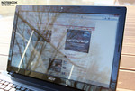 Außeneinsatz mit Glare-Display
