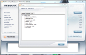 PCMark Vantage: 64bit Failed Score PCMark Vantage: 64bit Failed Score
