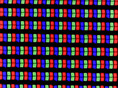 RGB Pixelstruktur  unter dem Mikroskop