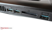 Drei USB-3.0-Ports würden wir als stattlich bezeichnen. Drei USB-3.0-Ports würden wir als stattlich bezeichnen.