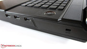 Ein Kensington Lock schützt die Workstation vor Diebstahl.