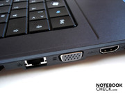 Gigabit-Lan, VGA und HDMI befinden sich sehr weit vorne.
